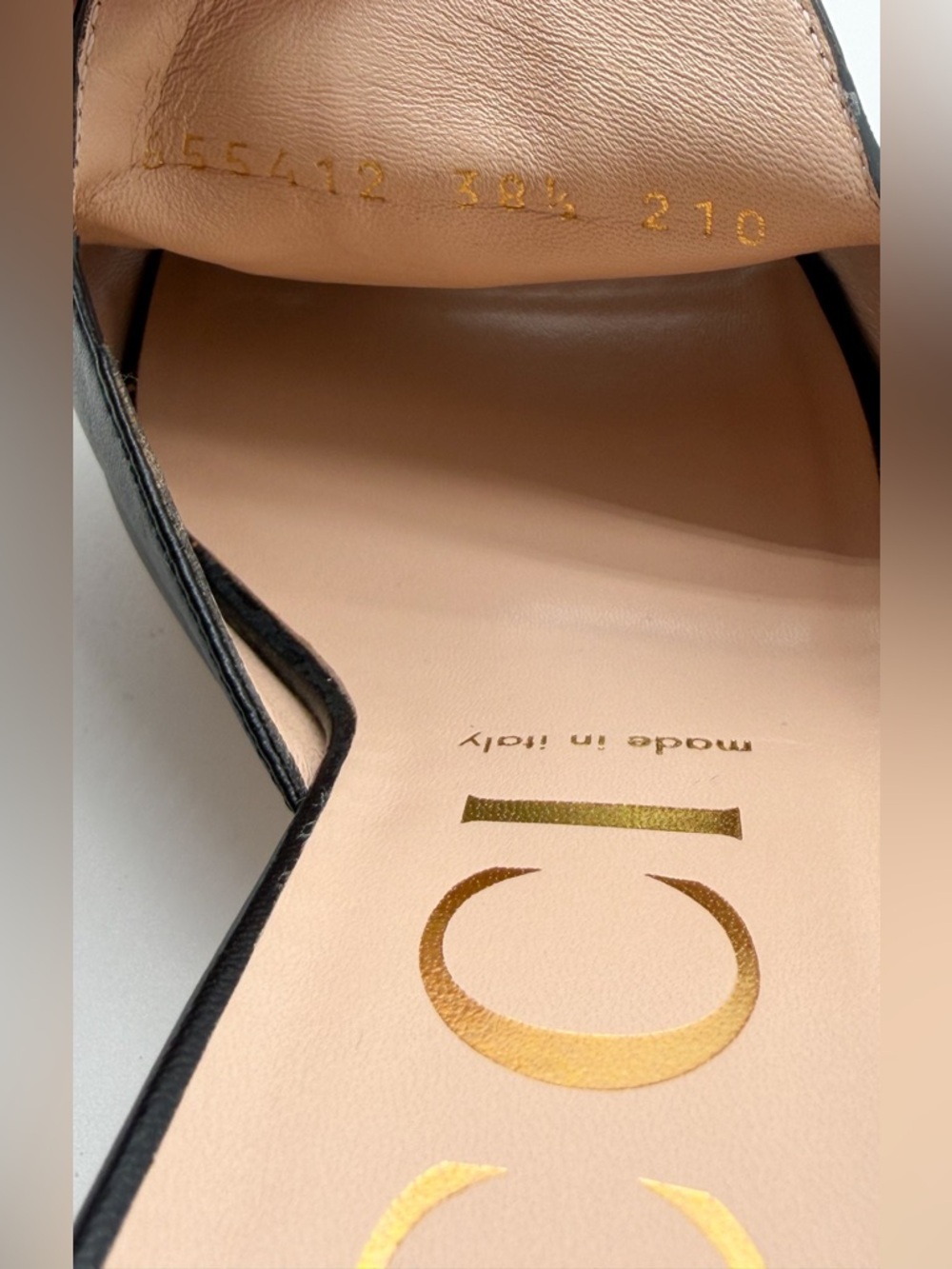 Gucci Baby Horsebit Block Heel
Slide Mules Leather Black EU 38.5 US 8.5 - Picture 11 of 11